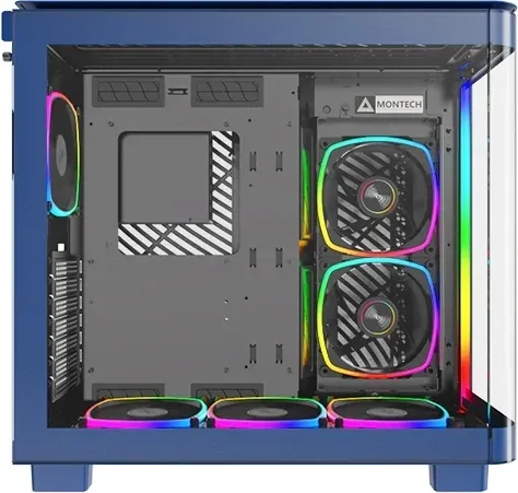 Корпус Montech King 95 Pro голубой без БП ATX 7x120mm 2x140mm 2xUSB3.0 audio bott PSU - фото 4