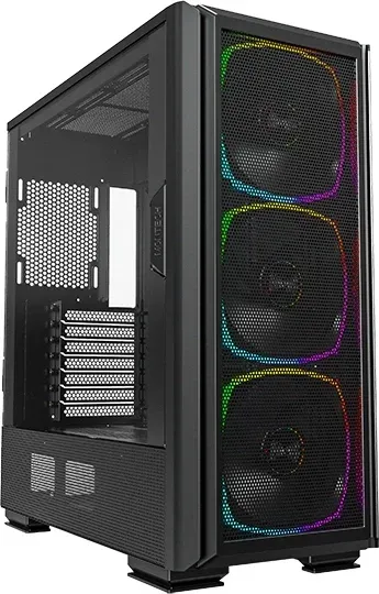 Корпус Montech Sky Two GX черный без БП ATX 11x120mm 2x140mm 2xUSB3.0 audio bott PSU - фото 2