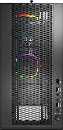 Корпус Montech Sky Two черный без БП ATX 3x140mm 2xUSB3.0 audio bott PSU - фото 7