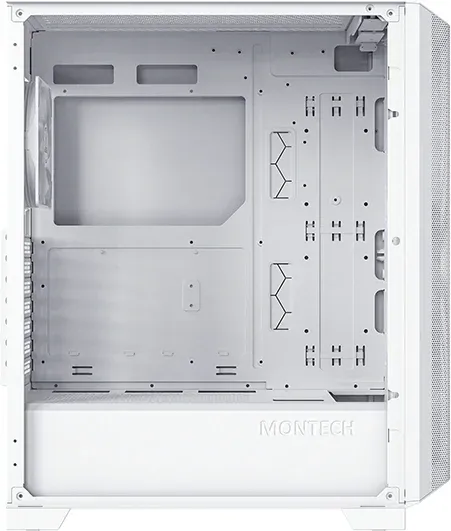 Корпус Montech Sky One Lite белый без БП ATX 5x120mm 5x140mm 2xUSB3.0 audio bott PSU - фото 4