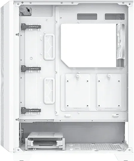 Корпус Montech Sky One Lite белый без БП ATX 5x120mm 5x140mm 2xUSB3.0 audio bott PSU - фото 6