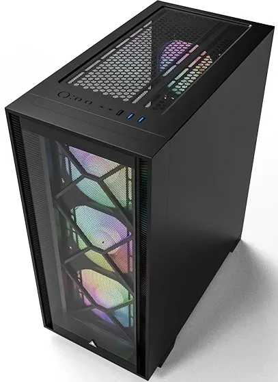 Корпус Montech Air 1000 Premium черный без БП ATX 1x120mm 3x140mm 1xUSB2.0 2xUSB3.0 audio bott PSU - фото 2
