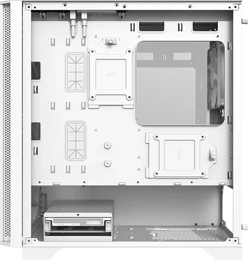 Корпус Montech Air 100 Lite белый без БП mATX 6x120mm 4x140mm 1xUSB2.0 2xUSB3.0 audio bott PSU - фото 3