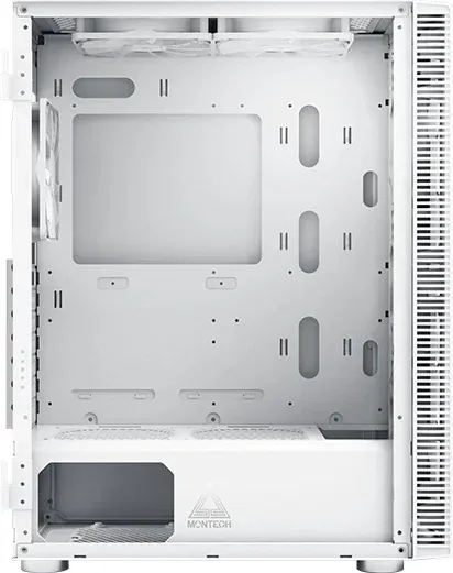 Корпус Montech X3 Glass белый без БП ATX 3x140mm 2xUSB2.0 1xUSB3.0 audio bott PSU - фото 2