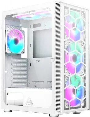 Корпус Montech X3 Glass белый без БП ATX 3x140mm 2xUSB2.0 1xUSB3.0 audio bott PSU - фото 7