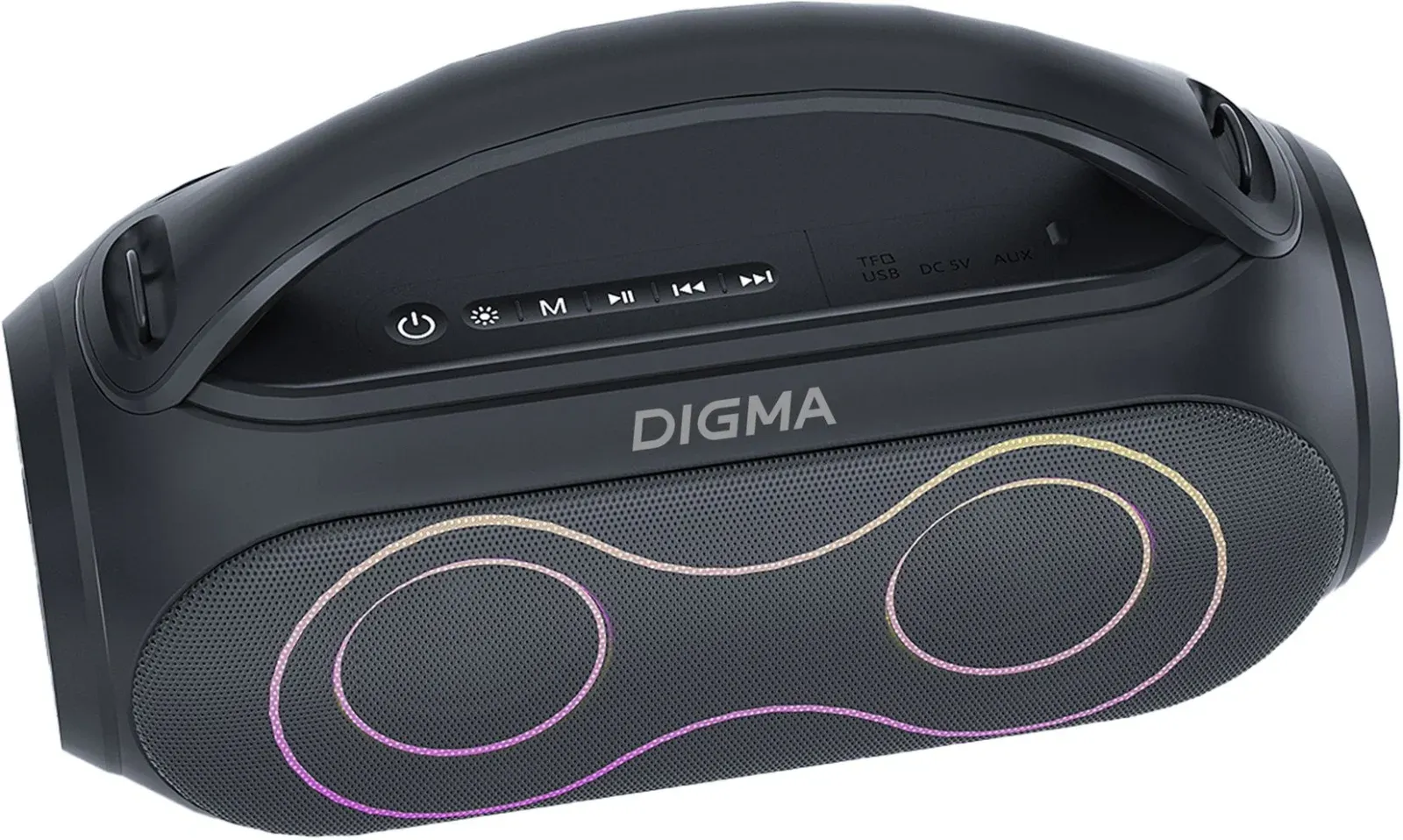 Колонка порт. Digma D-PS1532 черный 60W 2.0 BT 10м 3600mAh PS1532B - фото 3