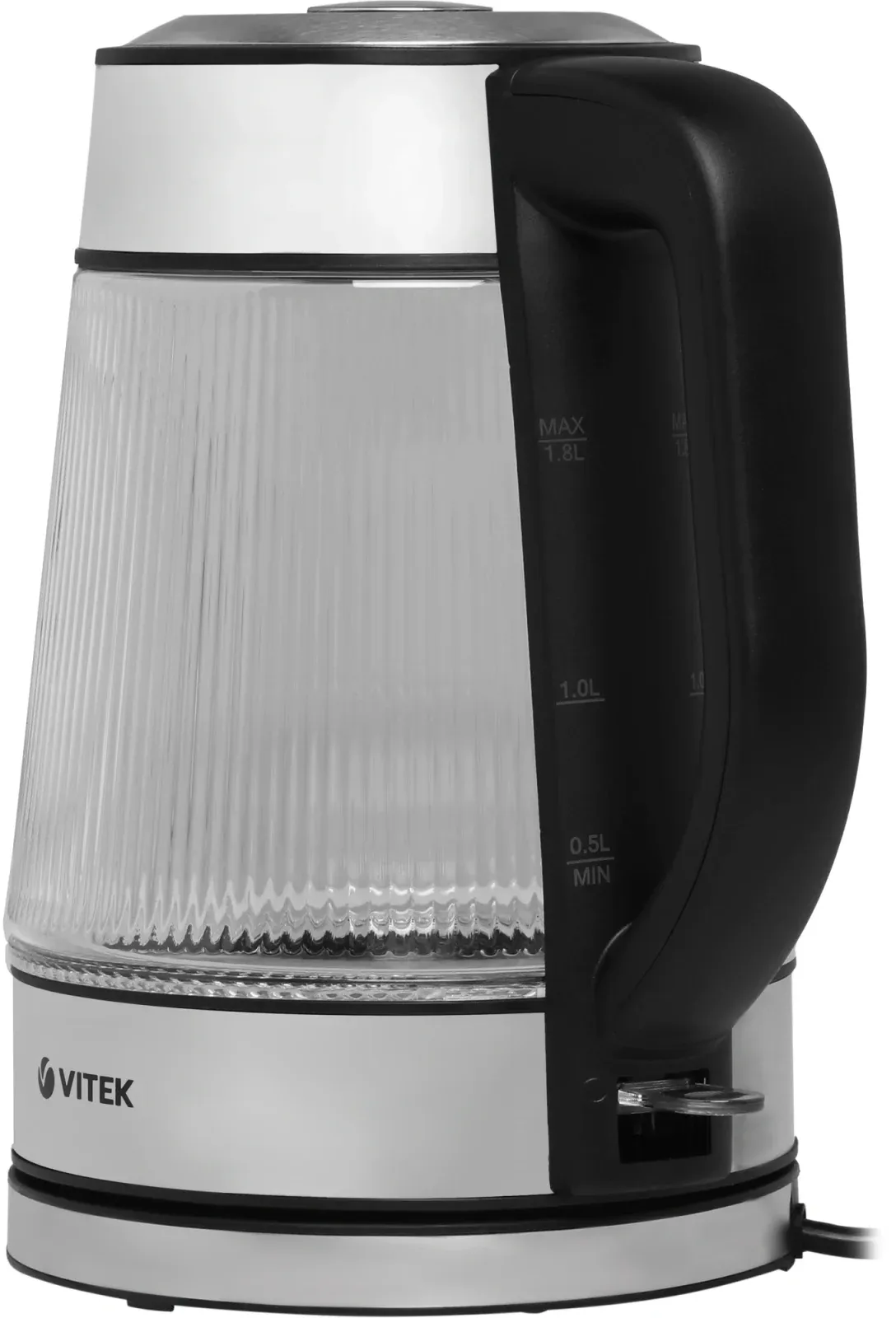 Чайник электрический Vitek VT-7017 1.8л. 2200Вт прозрачный корпус: стекло - фото 7