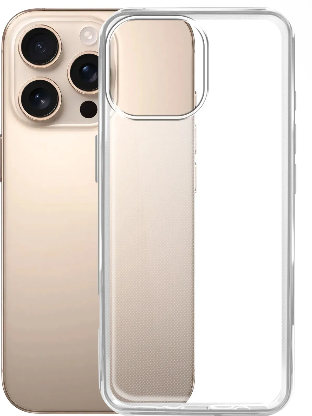 Чехол клип-кейс BoraSCO для Apple iPhone 16 Pro Silicone Case прозрачный 73518 - фото 1