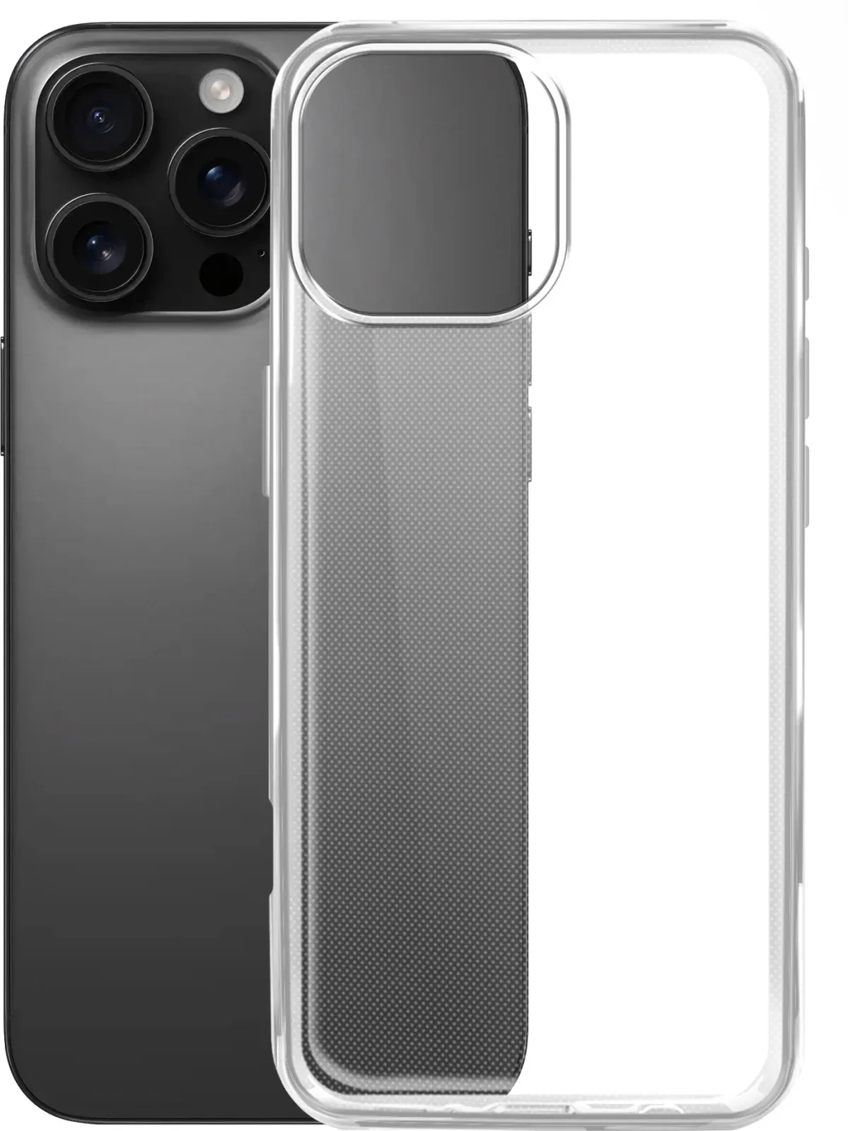 Чехол клип-кейс BoraSCO для Apple iPhone 16 Pro Max Silicone Case прозрачный 73526 - фото 1