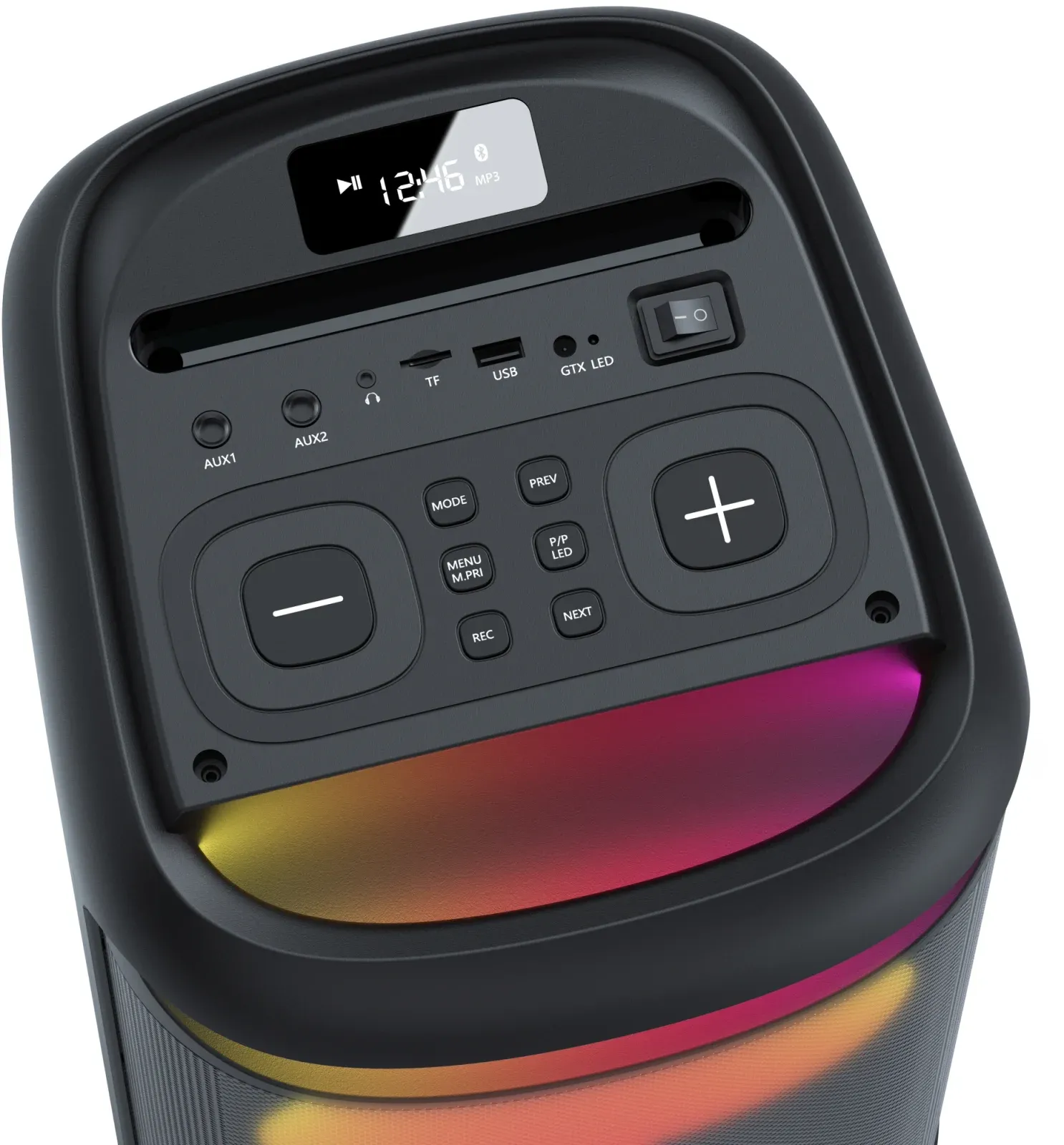 Минисистема Hyundai H-MC1237 черный 40Вт FM USB BT micro SD - фото 6