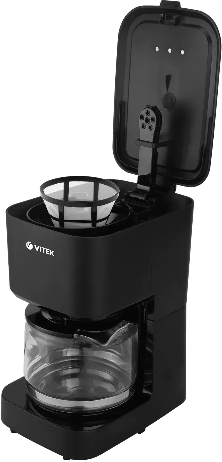 Кофеварка капельная Vitek VT-8386 630Вт черный - фото 2