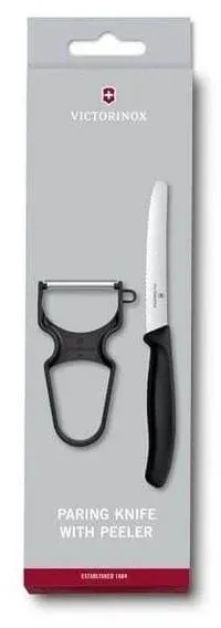 Набор нож/овощеч. Victorinox Swiss Classic Paring Swiss Classic 6.7113.23 6.7113.23 компл.:2предм. черный карт.коробка - фото 4