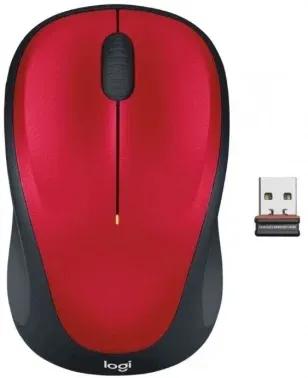 Мышь Logitech M235 красный/черный оптическая 1000dpi беспров. USB для ноутбука 2but 910-007130 - фото 4
