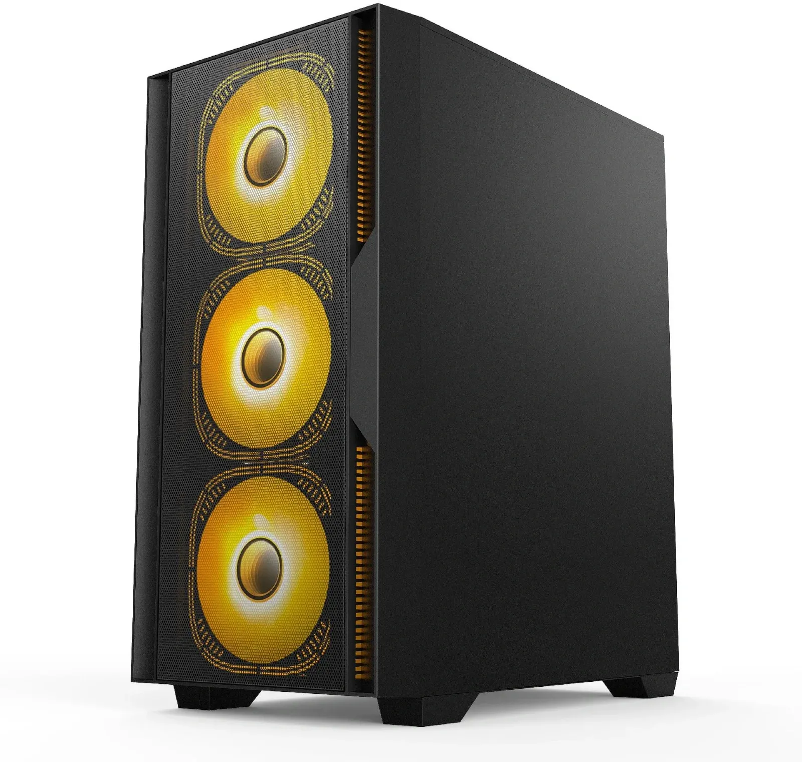Корпус Accord ACC-ZCU1B черный без БП mATX 5x120mm 2xUSB3.0 1xUSB3.1 audio bott PSU - фото 3