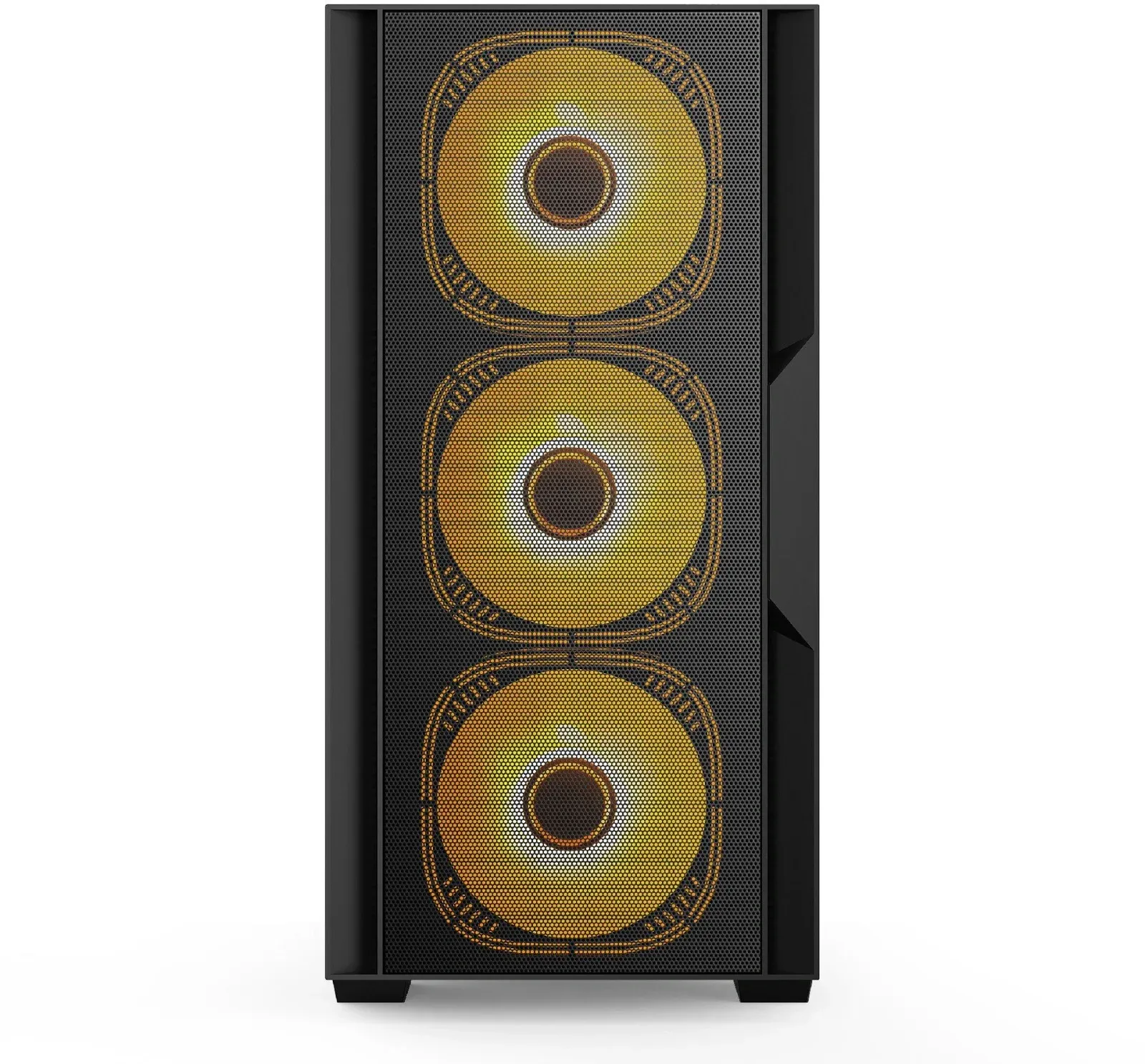 Корпус Accord ACC-ZCU1B черный без БП mATX 5x120mm 2xUSB3.0 1xUSB3.1 audio bott PSU - фото 4