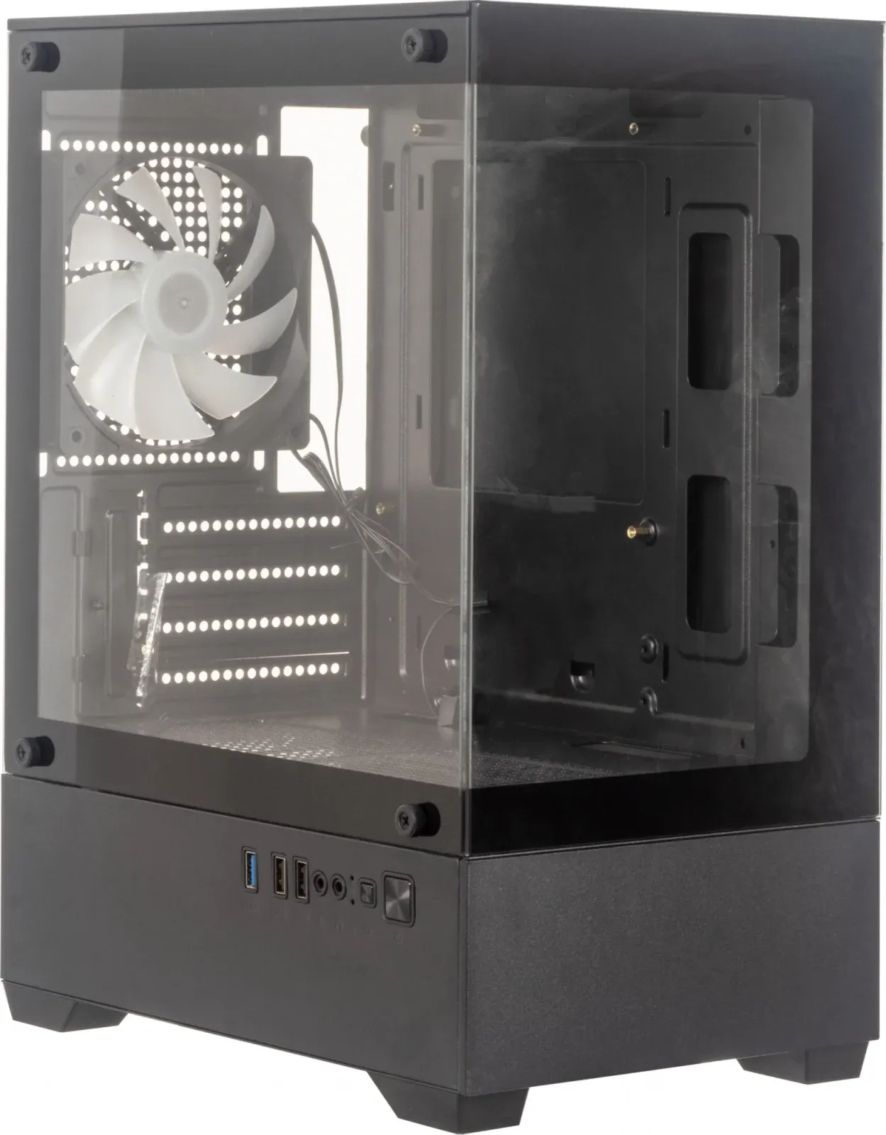 Корпус Accord ACC-ZCU2B черный без БП mATX 4x120mm 2xUSB2.0 1xUSB3.0 audio bott PSU - фото 1