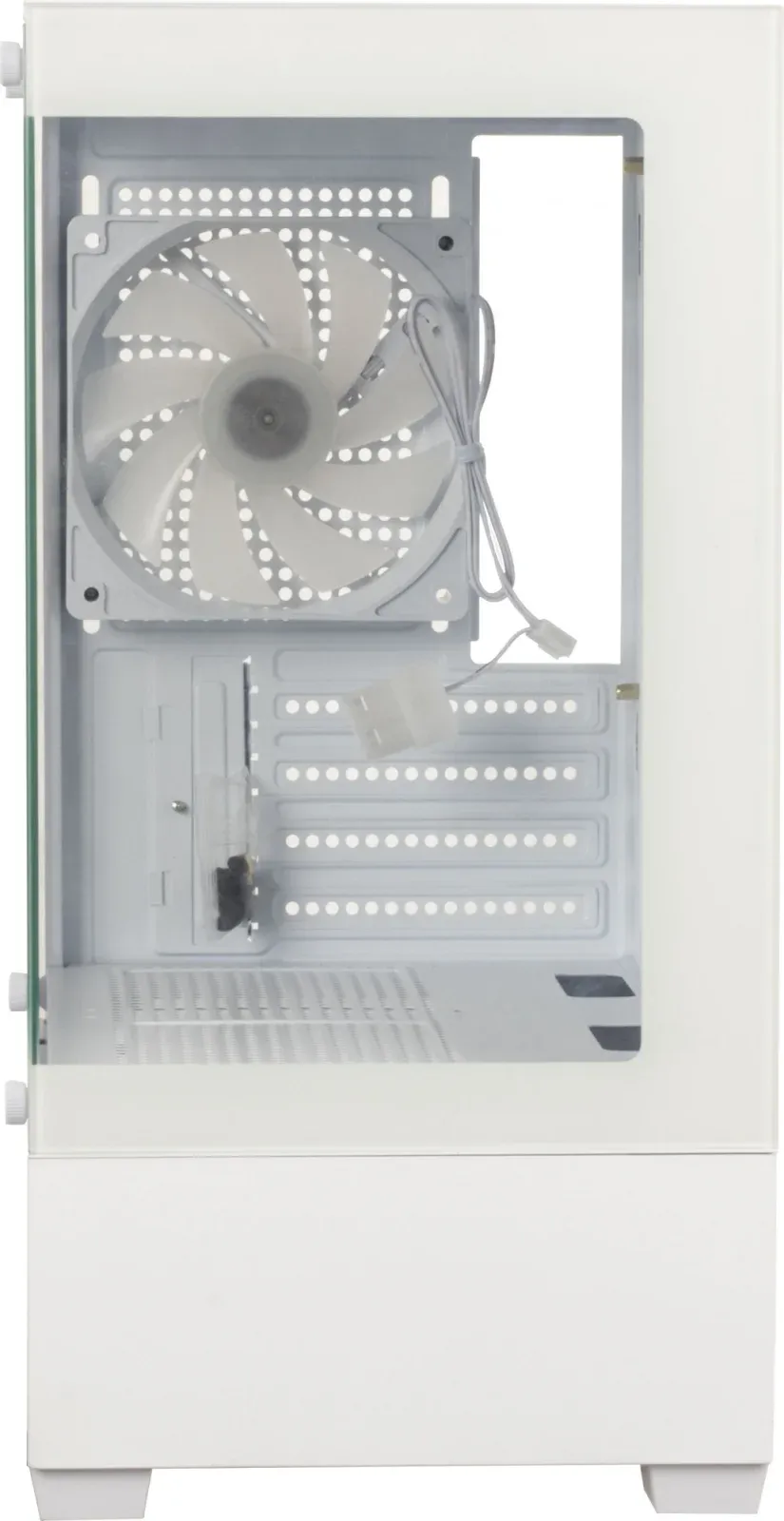 Корпус Accord ACC-ZCU2W белый без БП mATX 5x120mm 2xUSB2.0 1xUSB3.0 audio bott PSU - фото 2