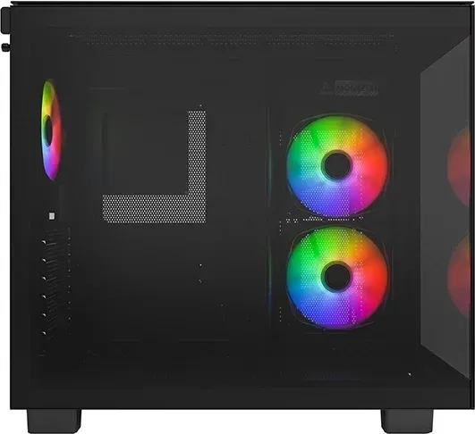 Корпус Montech King 65 PRO черный без БП ATX 8x120mm 6x140mm 2xUSB3.0 audio bott PSU - фото 3
