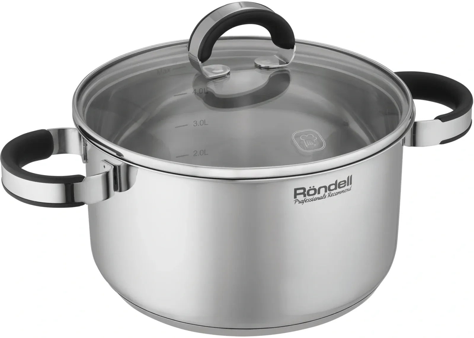 Кастрюля Rondell Brando RDS-1805 5.1л. d=24см с крышкой стальной, 5.1 л - фото 8