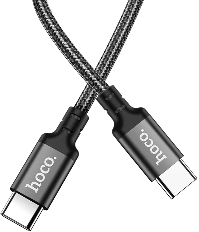 Кабель Hoco X14 TYPE-C TO TYPE-C52215 USB Type-C m-USB Type-C m 1м черный - фото 2