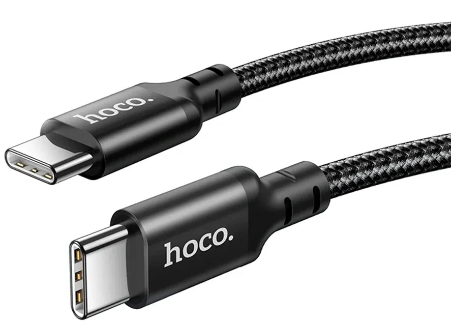 Кабель Hoco X14 TYPE-C TO TYPE-C52215 USB Type-C m-USB Type-C m 1м черный - фото 4