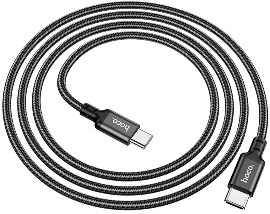 Кабель Hoco X14 TYPE-C TO TYPE-C52215 USB Type-C m-USB Type-C m 1м черный - фото 6