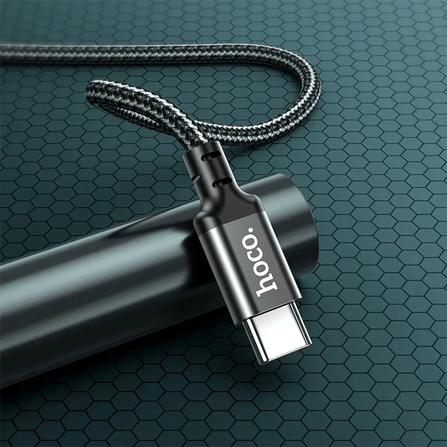 Кабель Hoco X14 TYPE-C TO TYPE-C52215 USB Type-C m-USB Type-C m 1м черный - фото 7