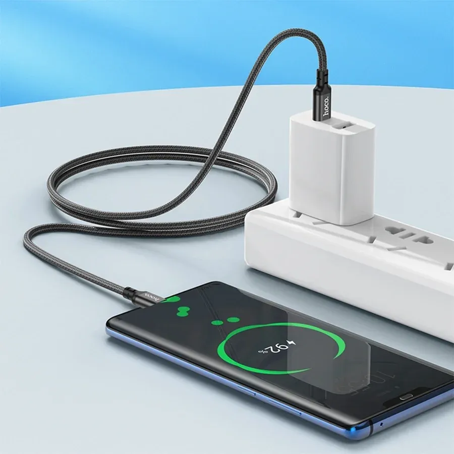 Кабель Hoco X14 TYPE-C TO TYPE-C52215 USB Type-C m-USB Type-C m 1м черный - фото 8