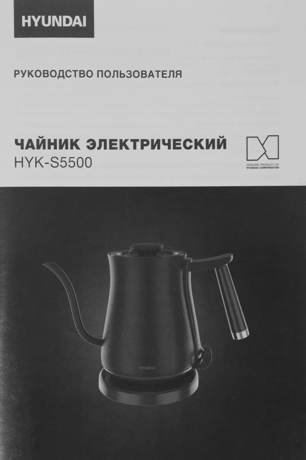 Чайники HYUNDAI HYK-S5500 черный - фото 2