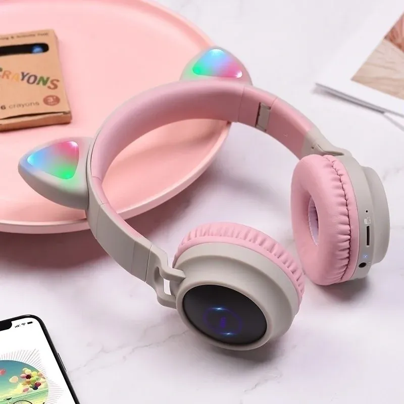 Гарнитура накладные Hoco W27 Cat серый беспроводные bluetooth накладные 18457 - фото 4