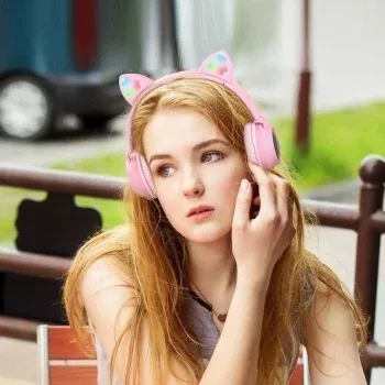 Гарнитура накладные Hoco W27 Cat серый беспроводные bluetooth накладные 18457 - фото 7