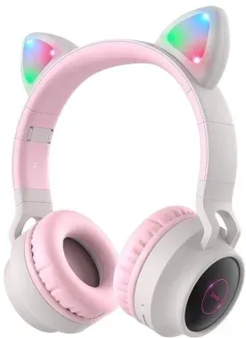 Гарнитура накладные Hoco W27 Cat серый беспроводные bluetooth накладные 18457 - фото 8