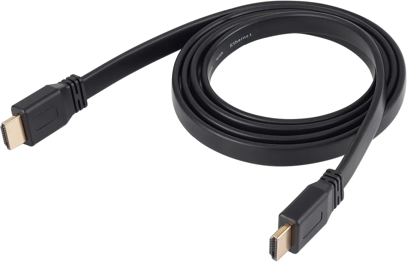 Кабель аудио-видео Buro BU-HDMI-FLAT-v1.4-1.5m HDMI m/HDMI m 1.5м. черный - фото 5
