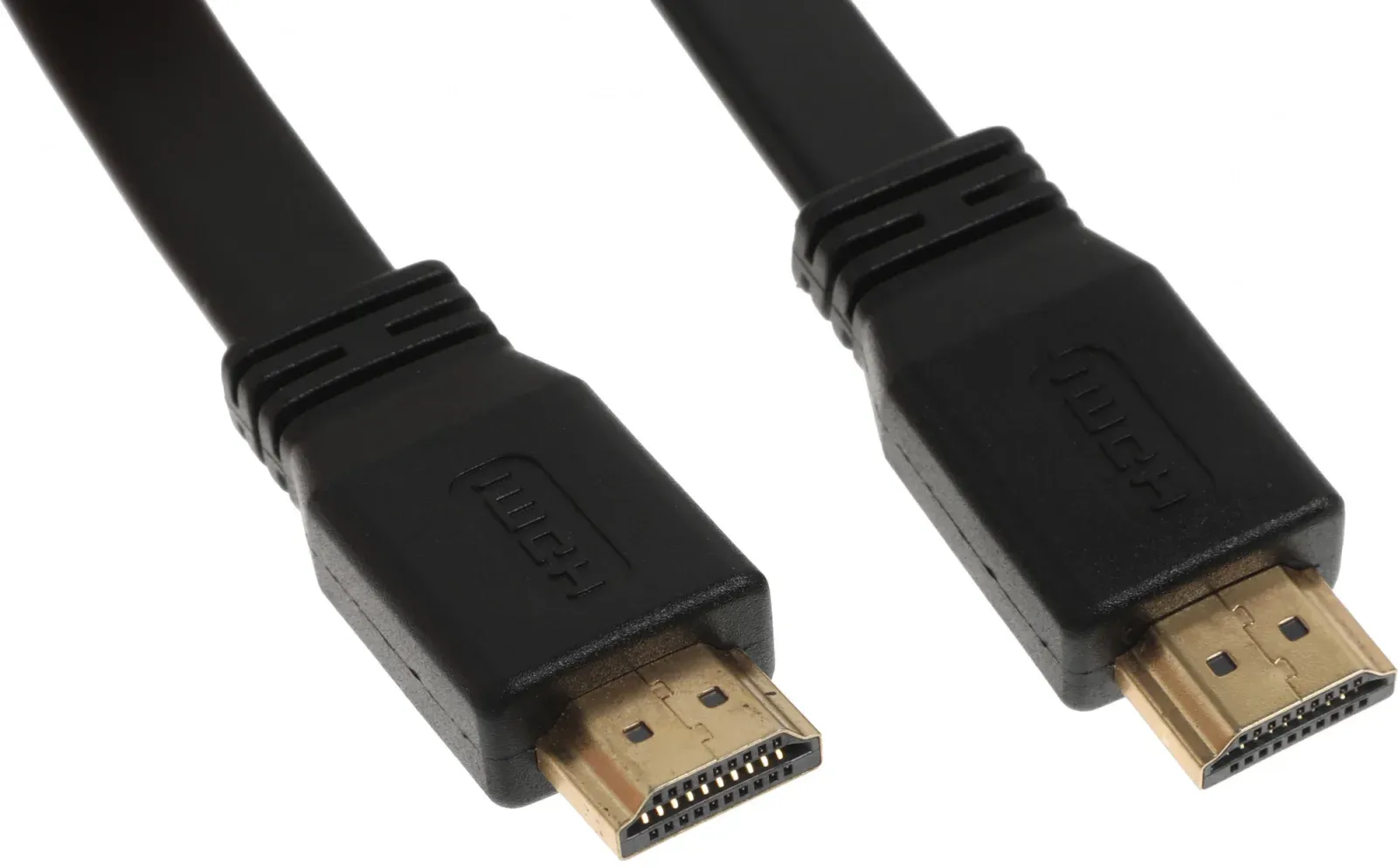 Кабель аудио-видео Buro BU-HDMI-FLAT-v1.4-3m HDMI m/HDMI m 3м. черный - фото 4