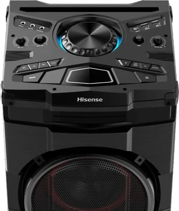 Минисистема Hisense Party rockstar 1600 черный 800Вт FM USB BT - фото 2