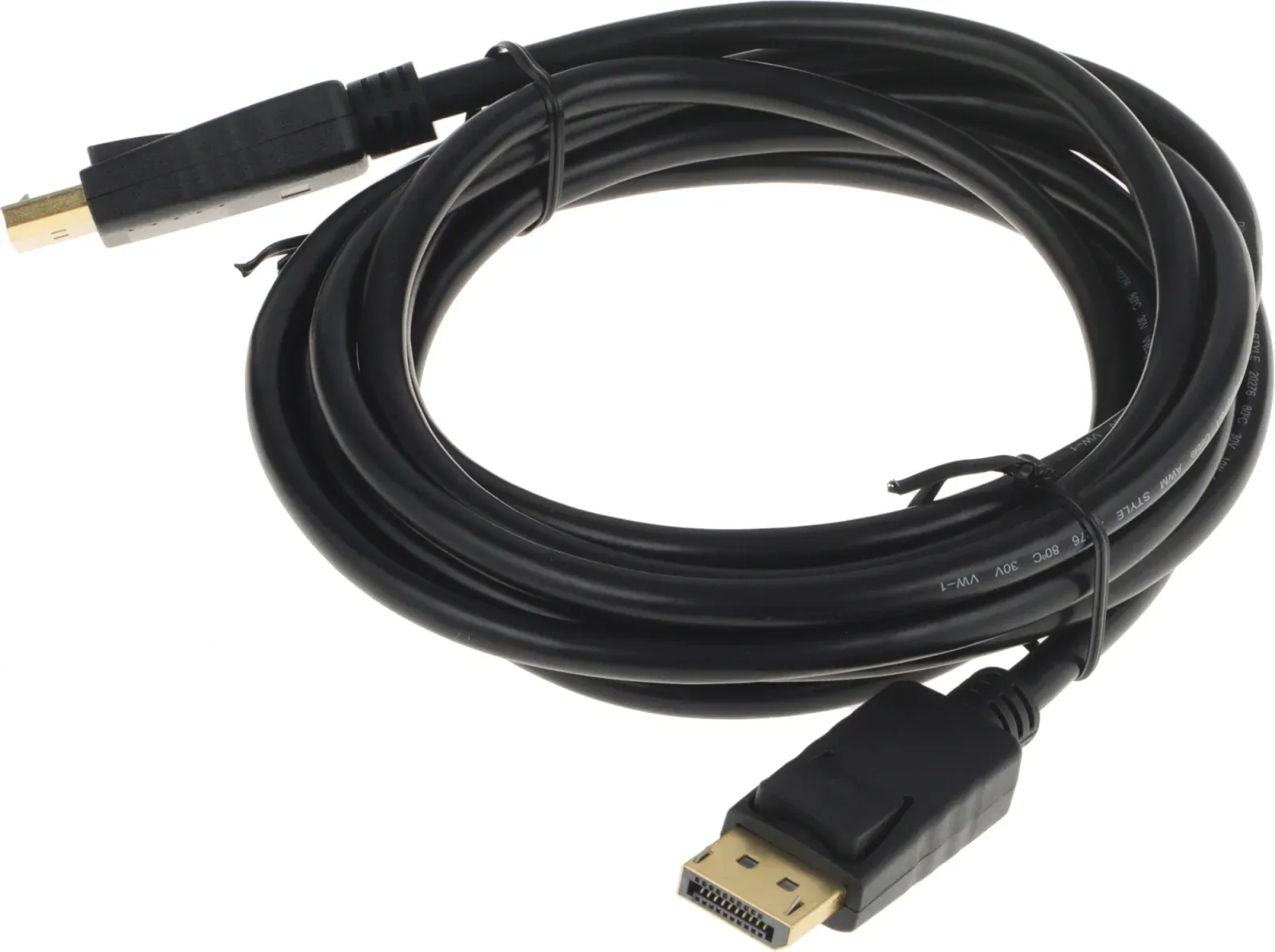 Кабель аудио-видео Buro BU-DP-v1.2-3m DisplayPort m/DisplayPort m 3м. черный - фото 3
