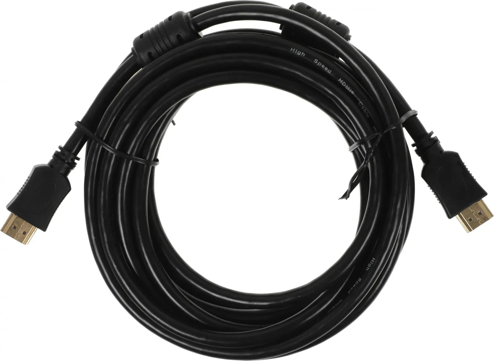 Кабель аудио-видео Buro BU-HDMI-v1.4-5M-FF HDMI m/HDMI m 5м. феррит.кольца позолоч.конт. черный - фото 4