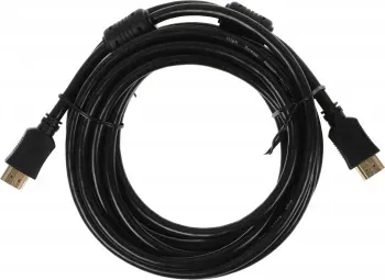 Кабель аудио-видео Buro BU-HDMI-v1.4-5M-FF HDMI m/HDMI m 5м. феррит.кольца позолоч.конт. черный - фото 8