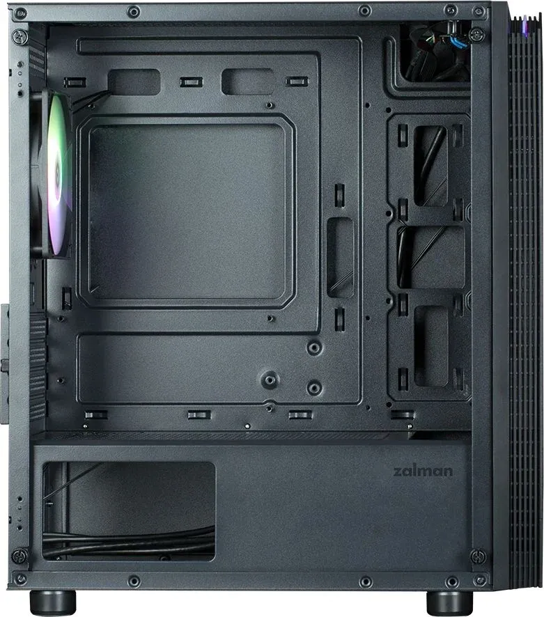 Корпус Zalman ZM-T4 Plus черный без БП mATX 6x120mm 1x140mm 1xUSB2.0 2xUSB3.0 audio bott PSU - фото 4