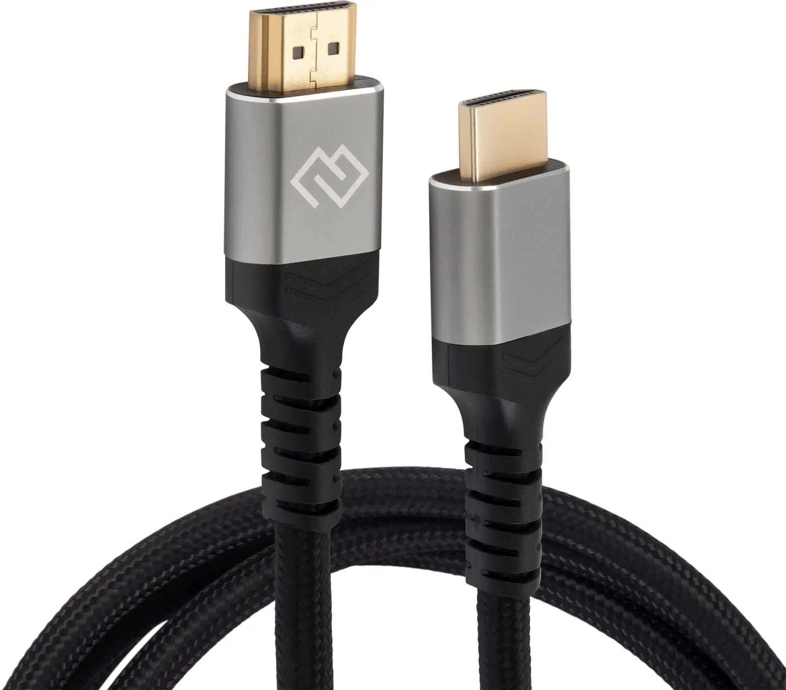 Кабель аудио-видео Digma HDMI m/HDMI m 1.5м. феррит.кольца позолоч.конт. черный D-HDMI-2FF-V2.1-1.5M - фото 2