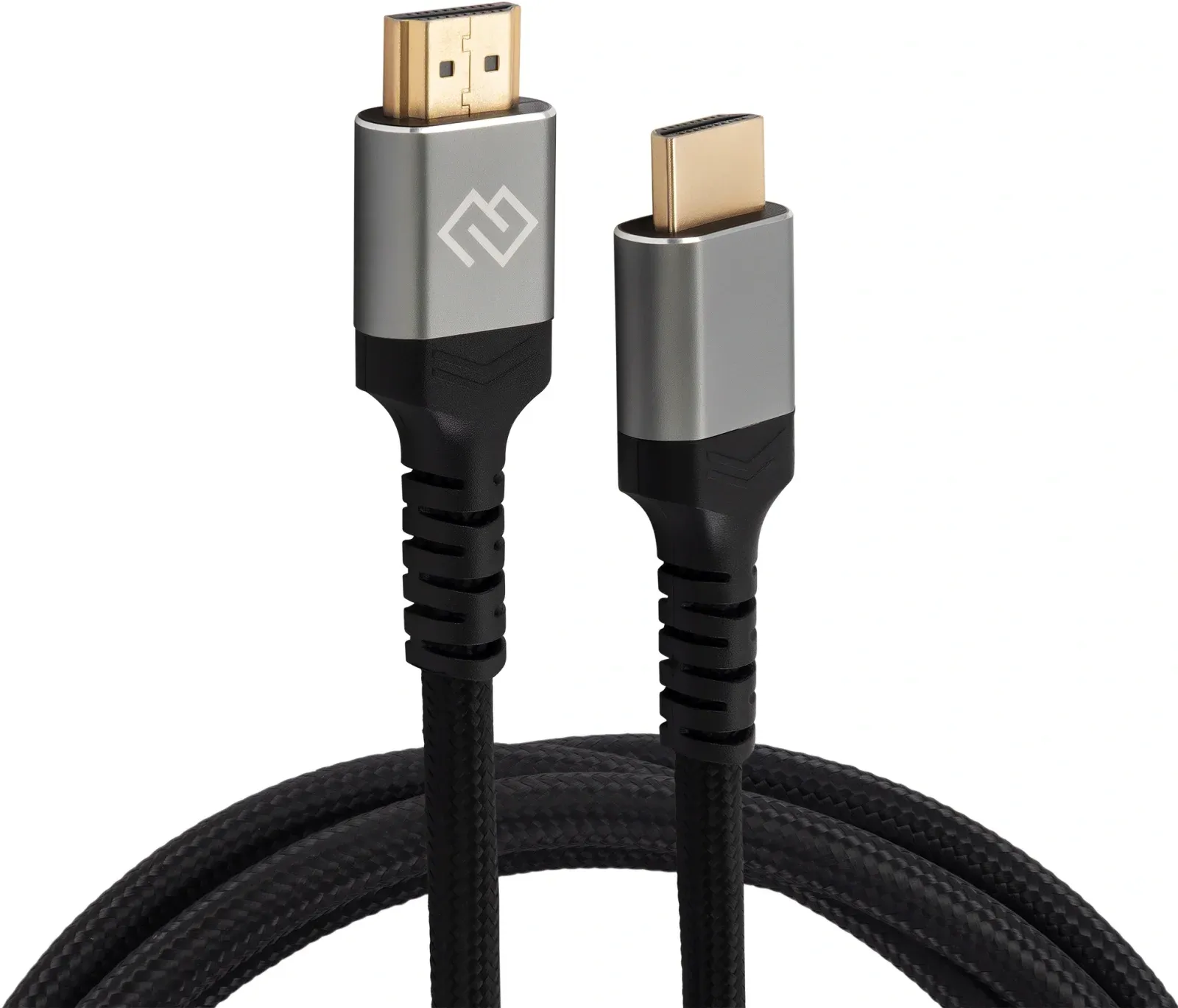 Кабель аудио-видео Digma HDMI m/HDMI m 2м. феррит.кольца позолоч.конт. черный D-HDMI-2FF-V2.1-2M - фото 2