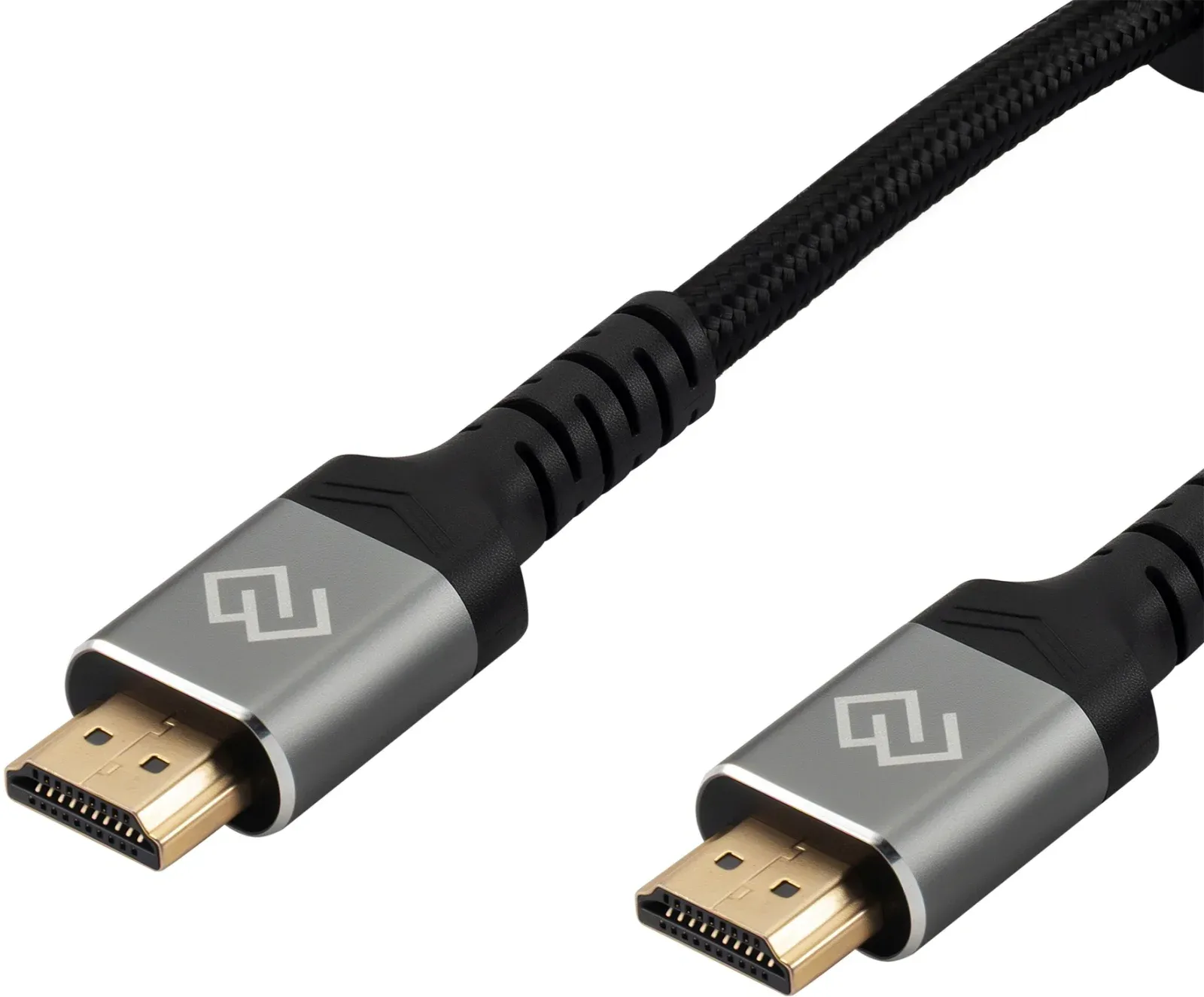 Кабель аудио-видео Digma HDMI m/HDMI m 2м. феррит.кольца позолоч.конт. черный D-HDMI-2FF-V2.1-2M - фото 4