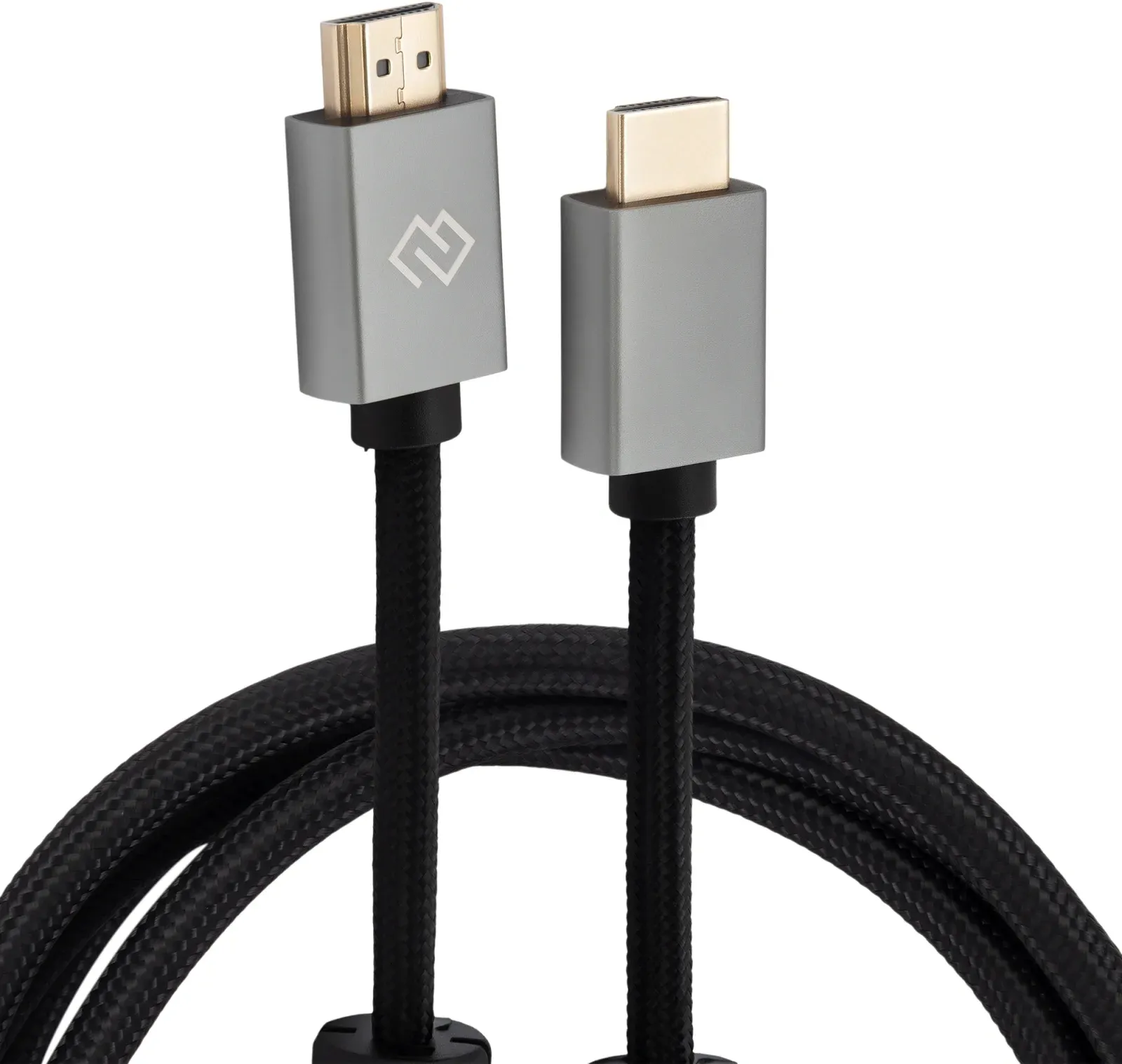Кабель аудио-видео Digma HDMI m/HDMI m 1.5м. феррит.кольца позолоч.конт. черный D-HDMI-2FF-V2.0-1.5M - фото 2