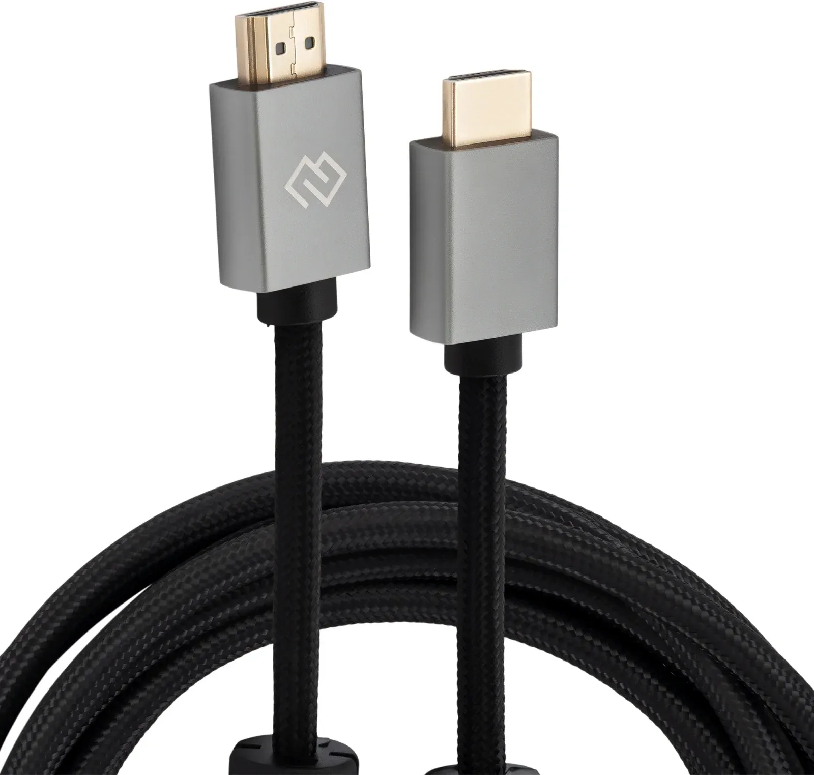 Кабель аудио-видео Digma HDMI m/HDMI m 3м. феррит.кольца позолоч.конт. черный D-HDMI-2FF-V2.0-3M - фото 2