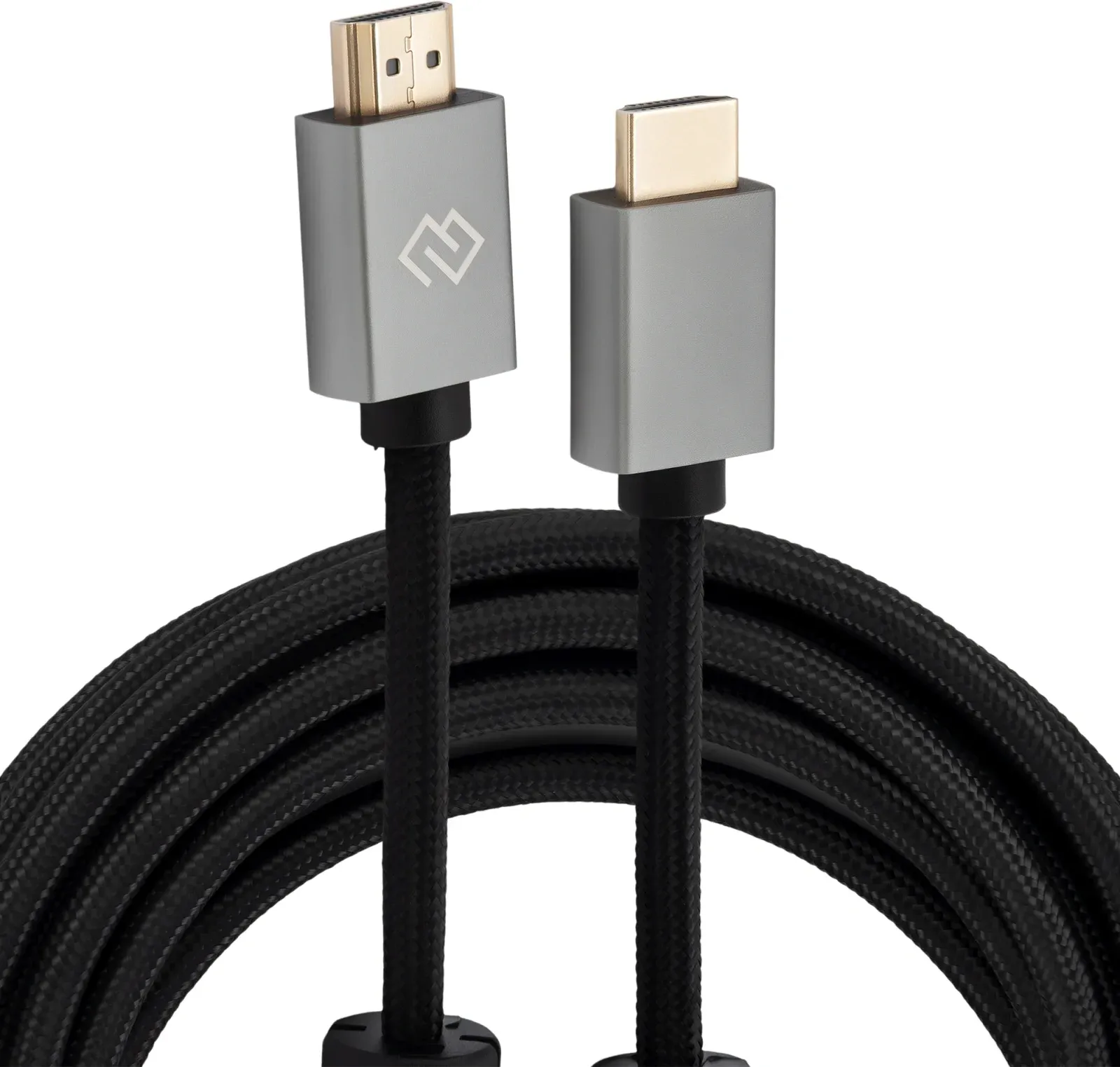 Кабель аудио-видео Digma HDMI m/HDMI m 5м. феррит.кольца позолоч.конт. черный D-HDMI-2FF-V2.0-5M - фото 2