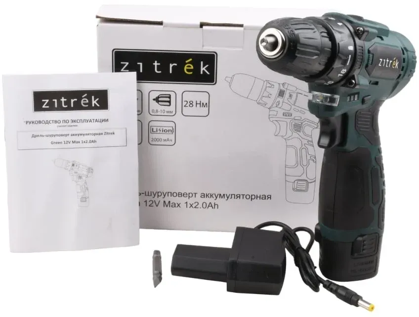 Шуруповерты ZITREK GREEN 12V MAX - фото 1