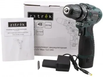 Дрель-шуруповерт Zitrek Green 12V Max аккум. патрон:быстрозажимной 085-1015 - фото 4