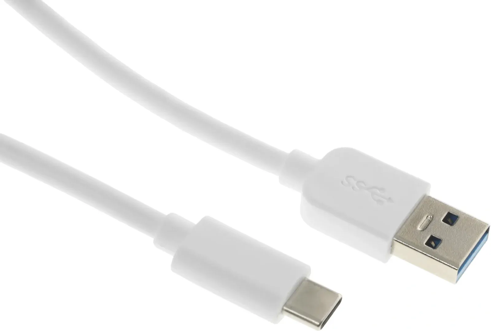 Кабель Buro BU-USB3.2-AC-1MW USB m-USB Type-C m 1м белый пакет - фото 1