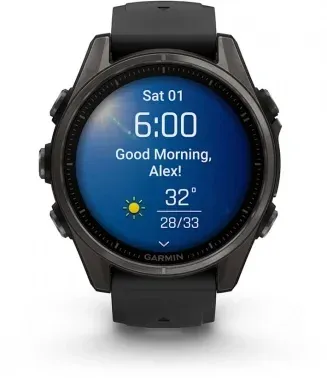 Смарт-часы Garmin Fenix 8 43мм 1.3 AMOLED корп.черный рем.черный разм.брасл.:108-182мм 010-02903-21 - фото 6