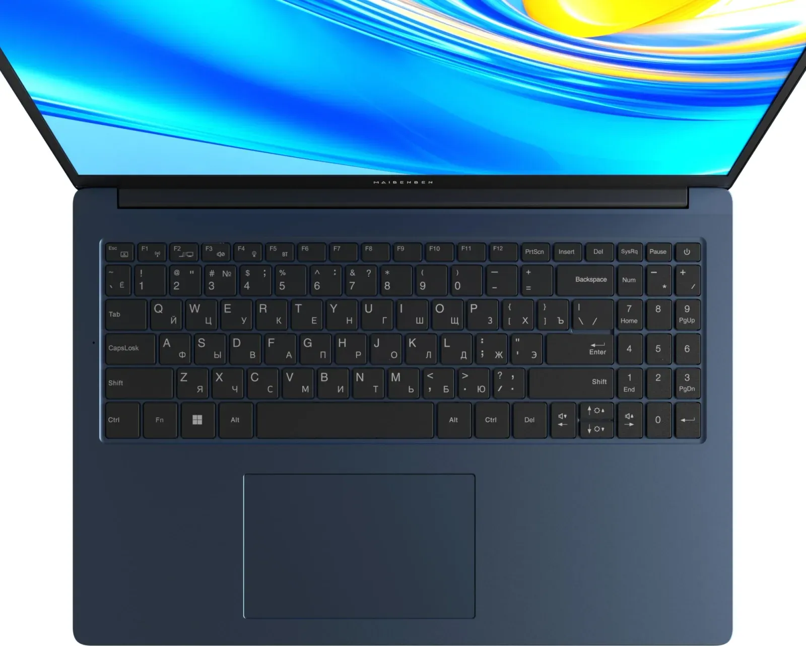 Ноутбук Maibenben M657 Ryzen 7 5825U 16Gb SSD1Tb AMD Radeon Graphics 16 IPS FHD+ 1920x1200 Linux blue WiFi BT Cam 4000mAh M6571SG0LURE3 - фото 3